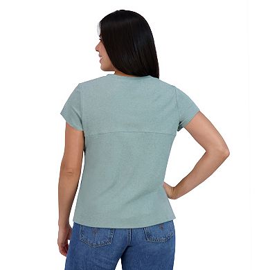 Juniors' ZeroXposur Henley Short Sleeve Tee