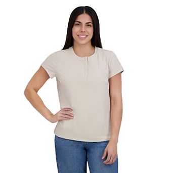 Juniors' ZeroXposur Henley Short Sleeve Tee