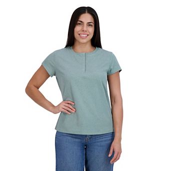 Juniors' ZeroXposur Henley Short Sleeve Tee