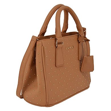 bebe Sagan Studded Mini Satchel Bag