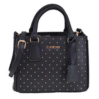 bebe Sagan Studded Mini Satchel Bag