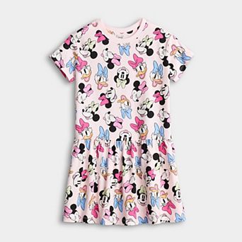 Baby & Toddler Girl Disney's Mickey Mouse & Friends Drop Waist Knit Dress