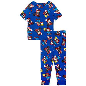 Toddler Boy Super Mario "Chillin" 2 pc Pajama Top & Pajama Bottoms Set