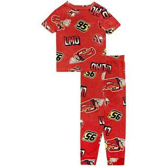 Toddler Boys Disney / Pixar’s Cars Lightning McQueen "Ready Set" 2 pc Short Sleeve Pajama Top & Pajama pants Set