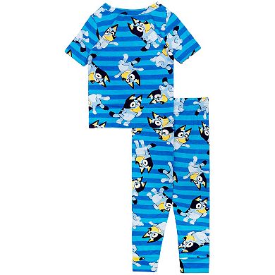 Toddler Boy Bluey "Bluey Stripe" 2-pc. Pajama Top & Pajama Bottoms Set