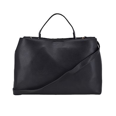 bebe Yara Woven Satchel Bag