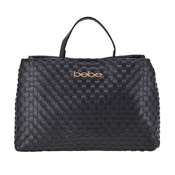 bebe Yara Woven Satchel Bag