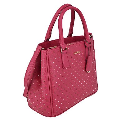 bebe Sagan Studded Satchel Bag