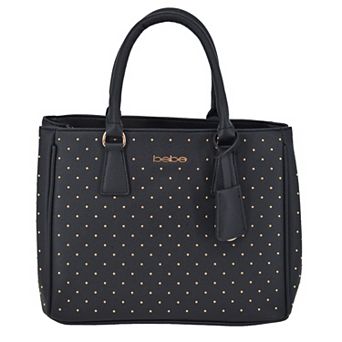 bebe Sagan Studded Satchel Bag