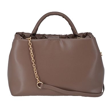 bebe Luca MD Satchel Bag with Chain Strap