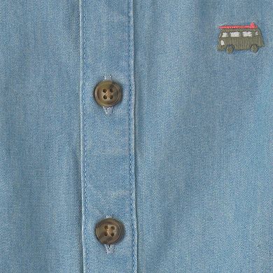 Baby Boy Carter's Beach Cruiser Chambray Sleeveless Romper