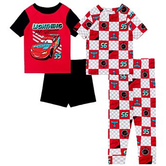 Toddler Boy Disney / Pixar's Cars "McQueen Speedway" 4 pc Pajama Tops, Pajama Bottoms & Pajama Shorts Set
