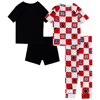 Toddler Boy Disney / Pixar's Cars "McQueen Speedway" 4-pc. Pajama Tops, Pajama Bottoms & Pajama Shorts Set