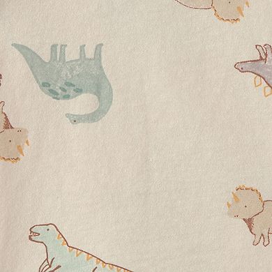 Baby Boy Carter's 2-Piece Dinosaur Chambray Shortall Set