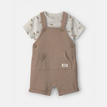 Baby Boy Carter's 2 pc Football Shortall & T-Shirt Set
