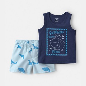 Baby Boy Carter's 2 pc Shark Tank Top & Short Set