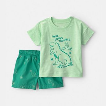 Baby Boy Carter's 2 pc Dinosaur Top & Short Set