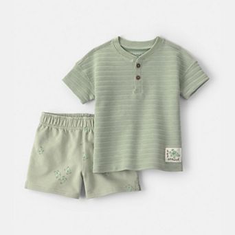 Baby Boy Carter's 2 pc Frog Top & Short Set