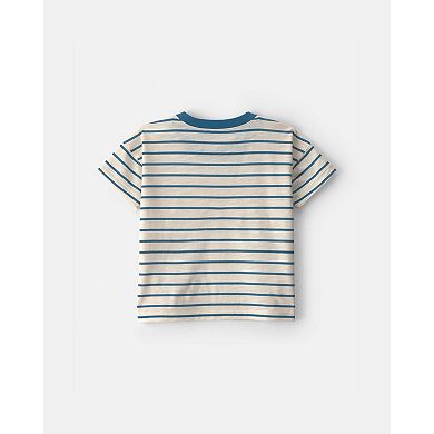 Toddler Boy Carter's 2-Piece Striped Short Sleeve Top & Pant Set