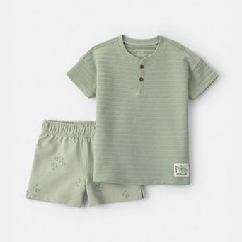Toddler Boy Carter's 2 pc Frog Top & Short Set