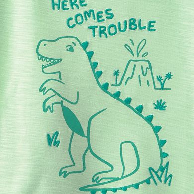 Toddler Boy Carter's 2-Piece Dinosaur Top & Short Set