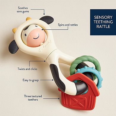 Itzy Ritzy Spinner Cow Teething Toy