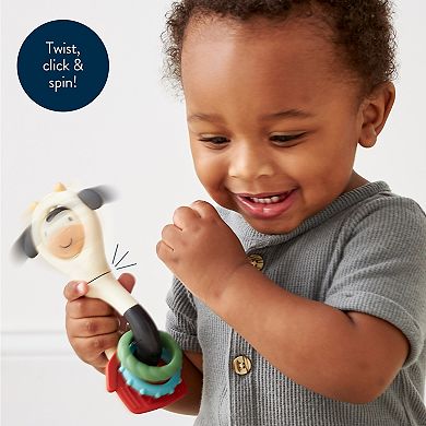Itzy Ritzy Spinner Cow Teething Toy