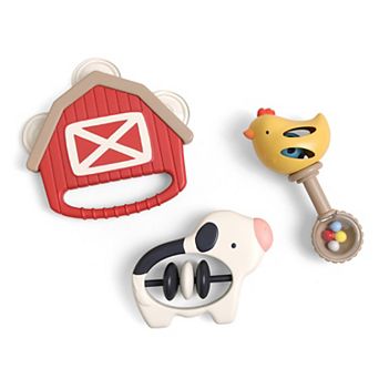 Itzy Ritzy Itzy Bitzy Jamboree™ 3 pc Farm Animal Rattle & Teether Set