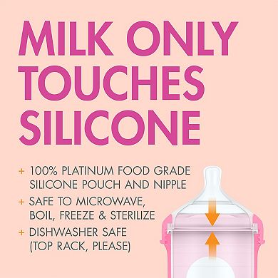 Boon NURSH 8 oz. 3-pk. Baby Bottles