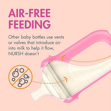 Boon NURSH 8 oz. 3-pk. Baby Bottles