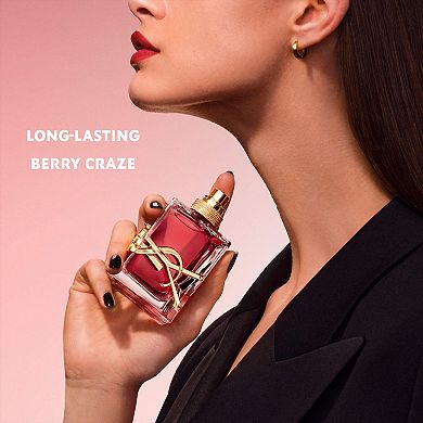 Libre Berry Crush Eau De Parfum Travel Spray with Raspberry