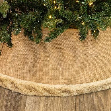 Kurt Adler Burlap Christmas Tree Skirt