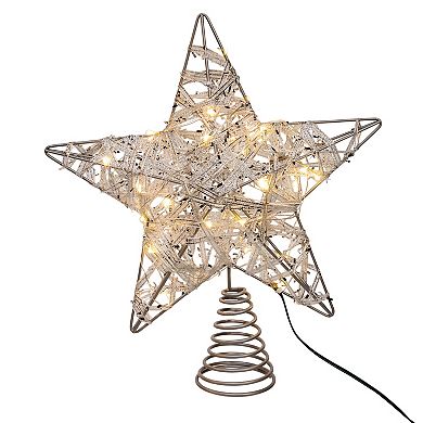 Kurt Adler 10.5-Inch LED Light 5-Point Star Christmas Tree Topper
