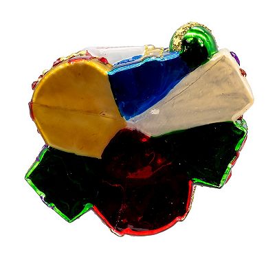 Kurt Adler 4.5-Inch Glass Stacked Presents Christmas Ornament