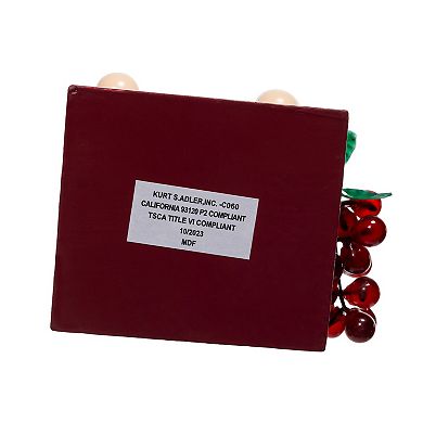 Kurt Adler 15-Inch Wooden Wine Nutcracker Figurine Table Decor