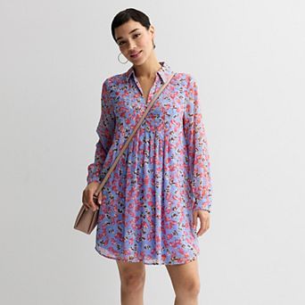 Women's Nine West Pintuck Mini Dress