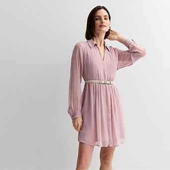 Women's Nine West Pintuck Mini Dress