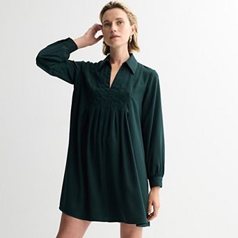 Women's Nine West Pintuck Mini Dress