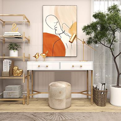 CosmoLiving by Cosmopolitan Polystone Dimensional Faceted Bird Sculpture Table Decor Set