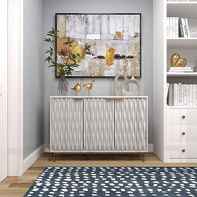 CosmoLiving by Cosmopolitan Polystone Dimensional Faceted Bird Sculpture Table Decor Set