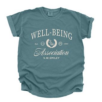S.W.Smiley Well-Being Association - Women's Garment Dyed Graphic T-Shirt