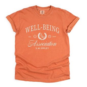 S.W.Smiley Well-Being Association - Women's Garment Dyed Graphic T-Shirt