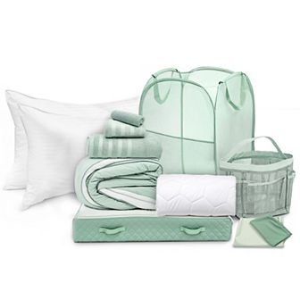 Nestl Complete Dorm Room Set with Down Alternative Pillow