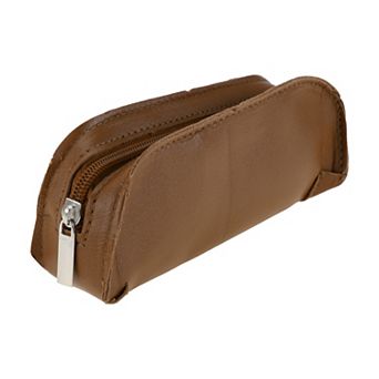 Pencil Pen Case, Pencil Holder, Sectors Shape Pencil Pouch, Zipper Stationery Bag 7.87"x2.36"x1.57"