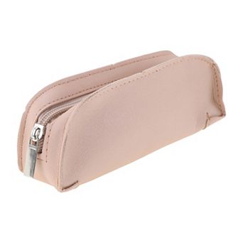 Pencil Pen Case, Pencil Holder, Sectors Shape Pencil Pouch, Zipper Stationery Bag 7.87"x2.36"x1.57"