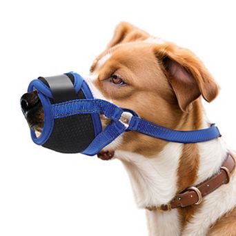 Dog Muzzle, Soft No Barking Bite Mesh Muzzle, Breathable Muzzle Allows Panting Drinking Dog Muzzle