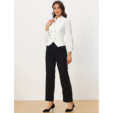 2 Packs Women's Shawl Lapel Sleeveless Button Racerback Suit Waistcoat