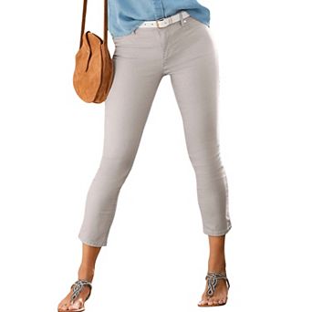 Lascana Women's Skinny Leg Cropped Pants