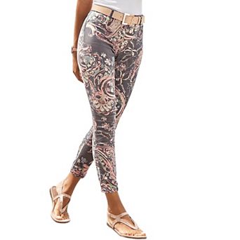 Lascana Women's Skinny Leg Cropped Pants