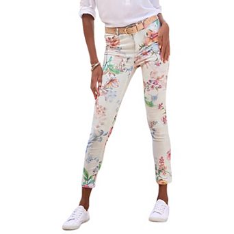 Lascana Women's Skinny Leg Cropped Pants
